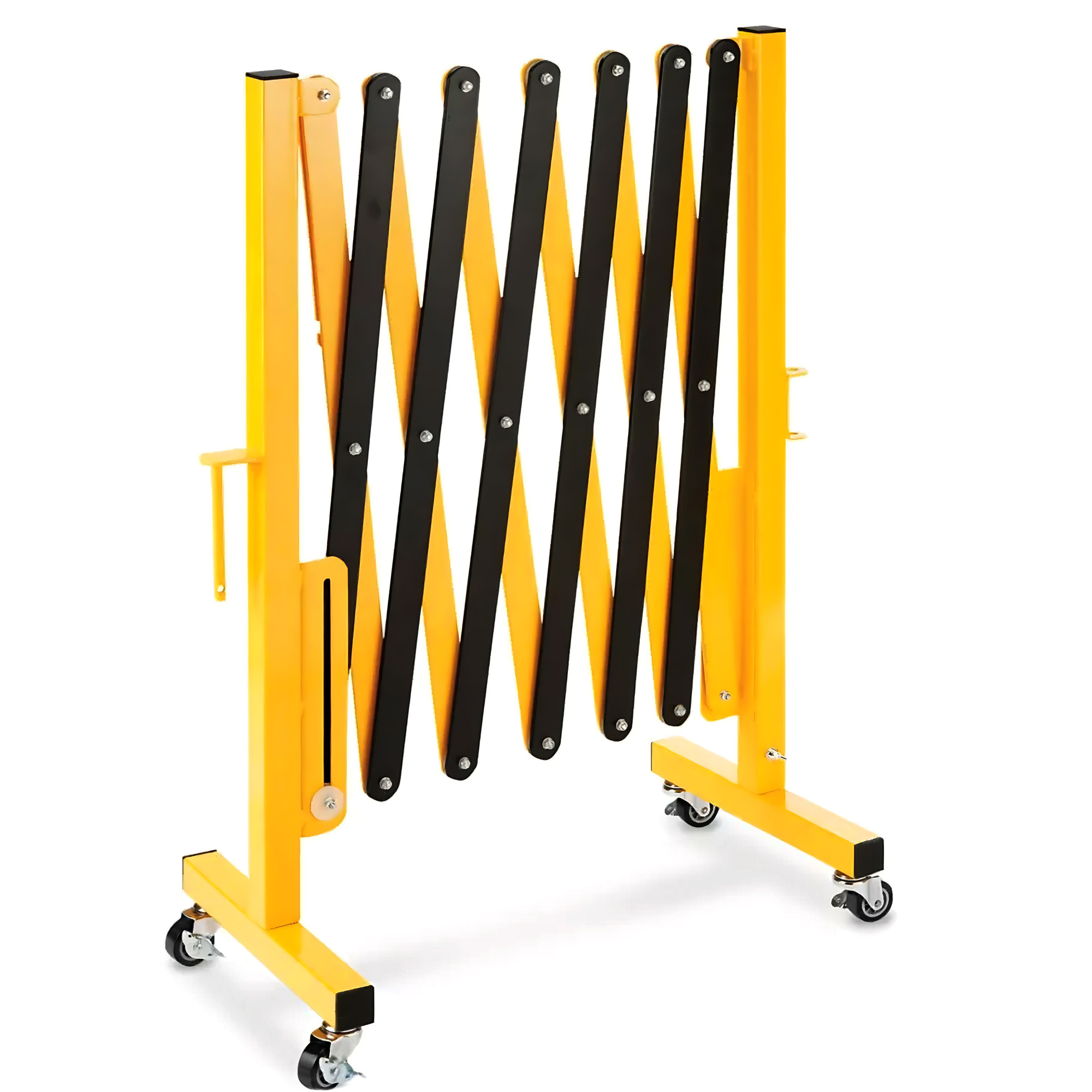 4Dock Portable Folding Safety Barrier with Casters — 11.5ft., Durable, Mobile, Model# SEB001-DK